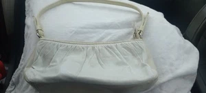 Worthington White 100% Lambskin Leather Handbag - Picture 1 of 4