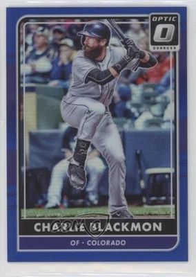 2016 Panini Donruss Optic Blue /149 Charlie Blackmon #134 - Image 1 of 2