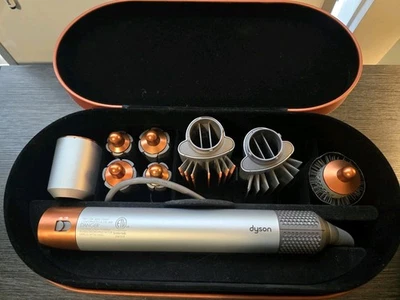 Dyson Hair Dryer Multi Styler Airwrap Complete HS01 Nickel & Copper 120V Used - Image 1 of 4
