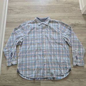 TOMMY BAHAMA MENS SIZE XXL COASTLINE CORD LONG-SLEEVE SHIRT Courdoroy Plaid - Picture 1 of 12