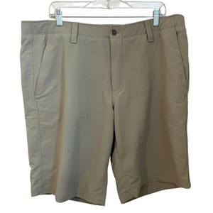 Under Armour Mens Match Play Shorts Sz 40 Golf Performance Loose Fit New Khaki - Picture 1 of 8
