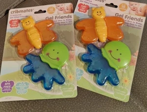 2x Cribmates Textured Gel Filled Teethers Set Of 2 (4 Teethers Total) - Picture 1 of 4