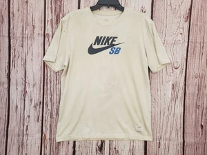 Nike SB Skateboard T-Shirt Baumwolle Polyester Herren Vintage Weiß Medium - Bild 1 von 4