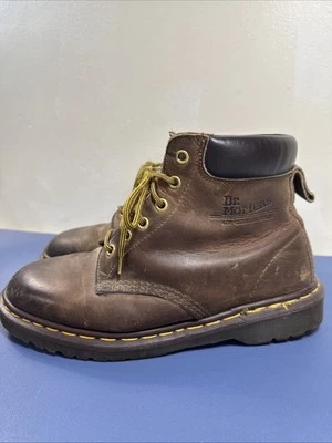 Botas de Trabajo Dr. Martens Inglaterra Marrón Para Hombre Talla 8M Núcleo Utilitario De Colección Foto 1 de 4