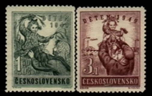 Czechoslovakia MNH Sc B166-67 Mi 601-02  Value 12 Euro  - Imagem 1 de 1
