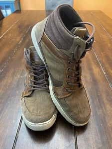Men's Casual Distressed Brown Ankle Shoe Boot | Sneaker Size 9 | Fast Shipping! - Picture 1 of 8