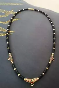 Thai buddha amulet kala wood necklace 3hook length 64 cm pendant1 . - Picture 1 of 1