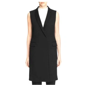 Hugo Boss Karana Long Duster Sleeveless Vest Women Size 6 $711.00 - Picture 1 of 5