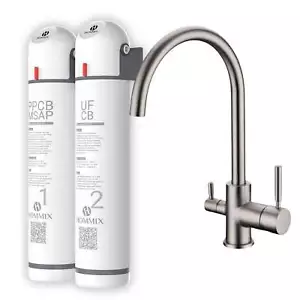 Hommix Ultra UF & Enthärtung Trinkwasserfilter mit Verona Nickel gebürstet - Bild 1 von 8
