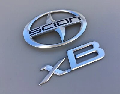 2004-2015 Scion XB Tailgate Emblem Logo Badge Set OEM - Image 1 of 4