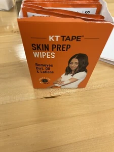 KT Tape Skin Prep Alcohol Wipes Kinesiology - 1Box = 12 Pack - Picture 1 of 4