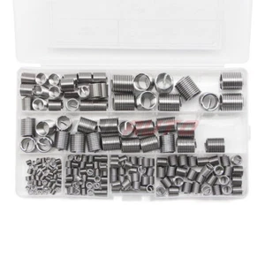 200Pcs Thread Insert Helicoil Kit M3 M4 M5 M6 M8 M10 M12 Inserts Stainless Steel - Picture 1 of 12