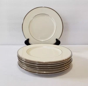 Vintage Set Of 8 Lenox 8 3/8" Montclair B- 501 Salad Plates - Picture 1 of 9