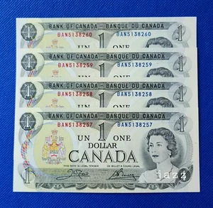 SET of 4x Canada Banknotes 1973 One $1 Dollar Rare Old Canadian Paper Money - Picture 1 of 2