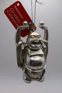 HOTEI BUDDHA CHRISTMAS ORNAMENT IN GLOBAL LINE OF WORLD MARKET NEW - Picture 1 of 2