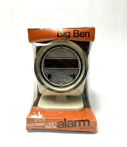 Big Ben Electronic LED Digital Alarm Clock Westclox By Talley Vintage Cover