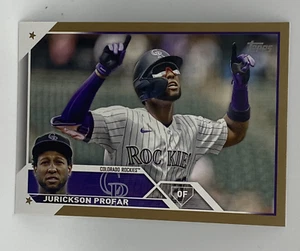 2023 Topps Update MLB JURICKSON PROFAR Gold /2023 #US218 Rockies Padres Braves - Picture 1 of 2
