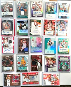 23x Auto Patch Lot HILL EMBIID Brogdon /25 /49 /99 Malone Autograph Rookie Prizm - Picture 1 of 2