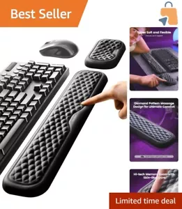 Ergonomic Memory Foam Wrist Rest for Keyboard and Mouse – Comfort & Support - Picture 1 of 10