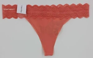 Microfibra ""micro"" Calvin Klein QD3779 con tanga de encaje, coral (644) - Imagen 1 de 5