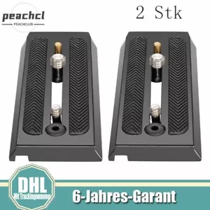 2 Stück 501 PL Rapid Connect Schiebe Schnellwechselplatte 90mm für Manfrotto - Bild 1 von 10