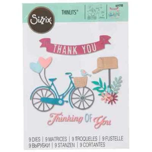 Sizzix Thinlits THANKFUL Metal Die Cuts Thank You #664788 - Picture 1 of 6