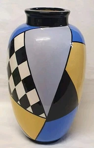 🔶️MONKEYS MELBOURNE VASE 1986 AUSTRALIAN STUDIO ART POTTERY POSTMODERN MEMPHIS - Picture 1 of 9