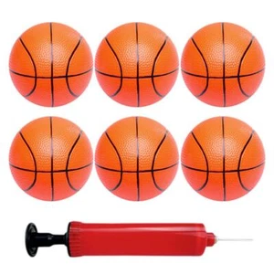 6PCS Small Mini Children Inflatable BasketballsWith Pump Kids Sports Toy US - Picture 1 of 9