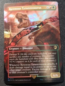 Ravenous Tyrannosaurus - Foil - Borderless - REX - MTG - EN - NM - 0018 - Picture 1 of 1