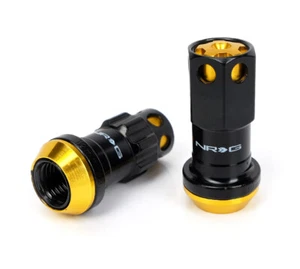 NEW NRG STEEL LUG NUTS SET 12 x 1.5 GOLD FOR HONDA & MITSUBISHI LN-AS600CG-22 - Picture 1 of 7