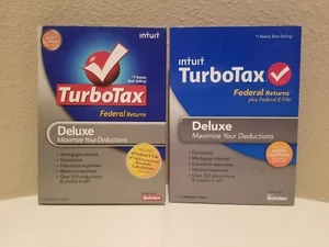 Intuit TurboTax Deluxe Federal Returns CD-Rom - Picture 1 of 11