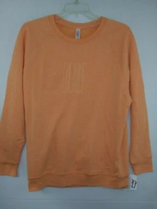 Lularoe Logo Embroidered Lightweight Orange Sweatshirt Top NWT Small S - Picture 1 of 3