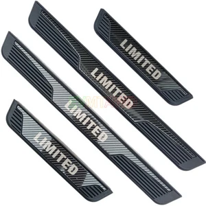 For Chevrolet Blazer TRAX 2023 Carbon Car Door Sill Scuff Plate Protector Cover - Picture 1 of 7