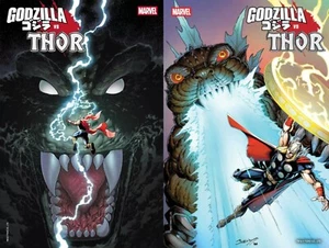 Godzilla Vs Thor #1 2025 Marvel Cvr A & Bagley Foil Set | Both | Presale 07/02 - Picture 1 of 3