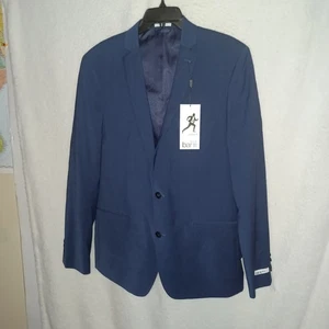 Chaqueta Blazer Abrigo Deportivo Bar III Para Hombre 46L Calce Ajustado Elastizado Mezcla Lana Azul (2E) - Imagen 1 de 16