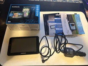 Garmin Nuvi 2595LMT 5” Touchscreen GPS Navigation TESTED Cord bundle SEE PICS - Picture 1 of 12