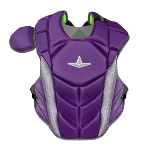 All-Star MVP-PRO Adult 16.5 Inch Baseball Catcher's Chest Protector - Purple - Picture 1 of 2