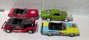 JOHNNY LIGHTING Coca Cola Cars Mustang, Roadster,Dodge,Pontiac - Picture 1 of 6