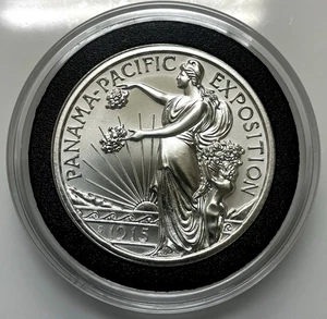 INTAGLIO MINT PAN-PAC COMMEMORATIVE HALF-DOLLAR TRIBUTE – 2 TROY OUNCE – 39MM - Picture 1 of 6