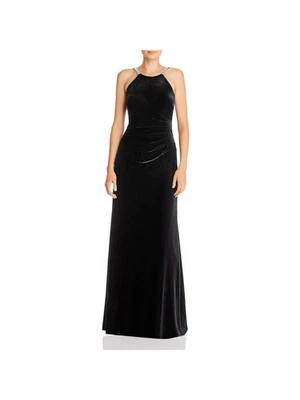 AQUA FORMAL Womens Straps Lined Sleeveless Full-Length Evening Gown Dress - Image 1 of 4