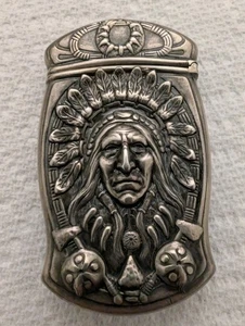 Gorham Sterling Silver Native American Match Safe/ Case - Photo 1/8