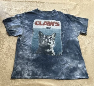 Rare Vintage ODM Claws Cat Tie Dye T-Shirt Men’s Size XL - Picture 1 of 10
