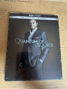 Quantum Of Solace Ltd Ed Steelbook 4K UHD Blu Ray NEW & SEALED James Bond 007 - Picture 1 of 4