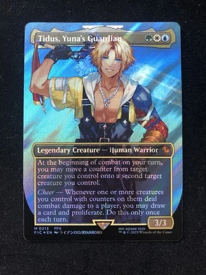 TIDUS, YUNA'S GUARDIAN MTG FINAL FANTASY #0213 BORDERLESS SURGE FOIL - Image 1 of 2