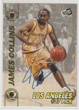 1997 Press Pass Double-Threat Certified Autograph Basketball Auto James Collins