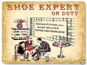 Scarpe stivali negozio insegna metallo / ottimo regalo vintage stile antico decorazione parete 325 - Foto 1 di 2
