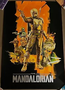 Póster Variante Lámina The Mandalorian Paul Mann Mondo Cuello de Botella Star Wars Lucas - Imagen 1 de 3
