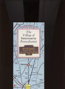 THE VILLAGE OF INTERCOURSE PENNSYLVANIA /ILLUSTRATED FOLDOUT BROCHURE /*RAREST* - Picture 1 of 1