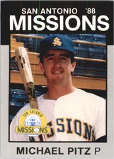 1988 San Antonio Missions Best Platinum #3 Michael Pitz