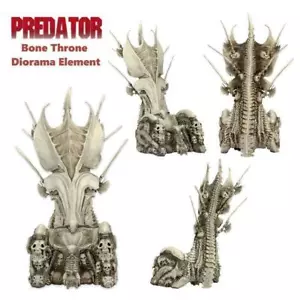 Predator Clan Leader Bone Throne 14" Chair Diorama Figure B17 - Foto 1 di 7
